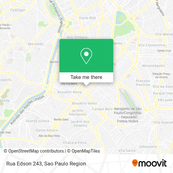 Rua Edson 243 map