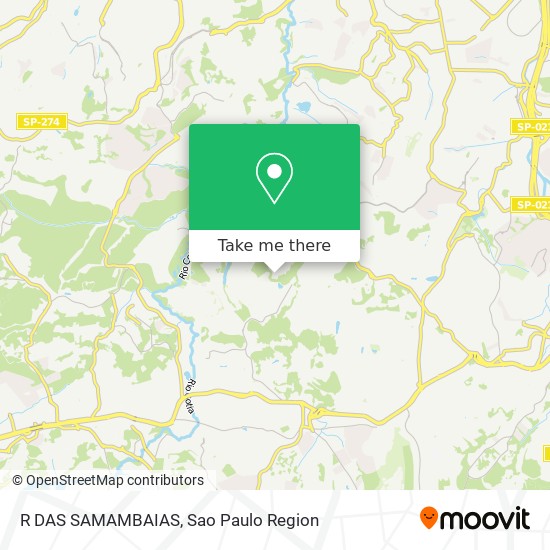 R DAS SAMAMBAIAS map