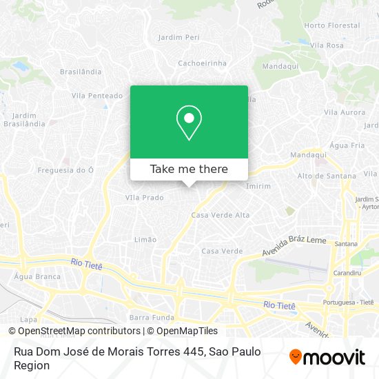 Mapa Rua Dom José de Morais Torres 445