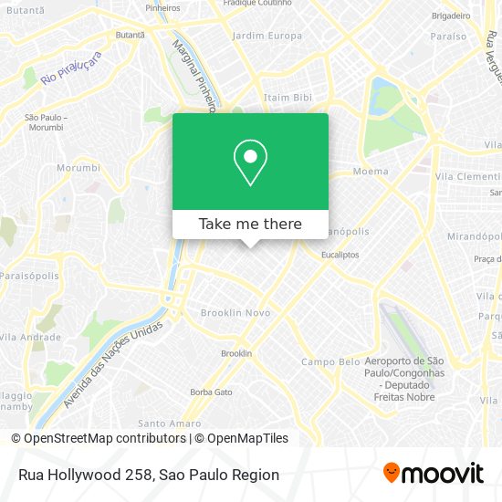 Mapa Rua Hollywood 258