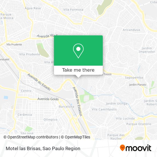 Motel las Brisas map