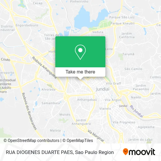 RUA DIOGENES DUARTE PAES map