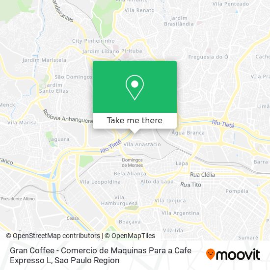 Gran Coffee - Comercio de Maquinas Para a Cafe Expresso L map