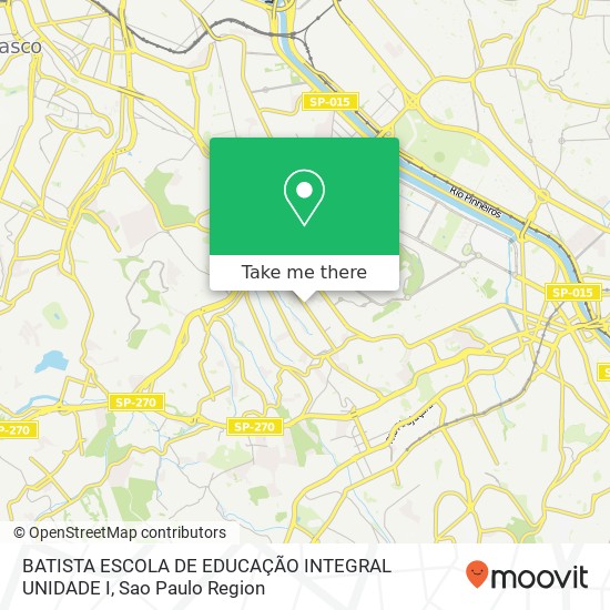 BATISTA ESCOLA DE EDUCAÇÃO INTEGRAL UNIDADE I map