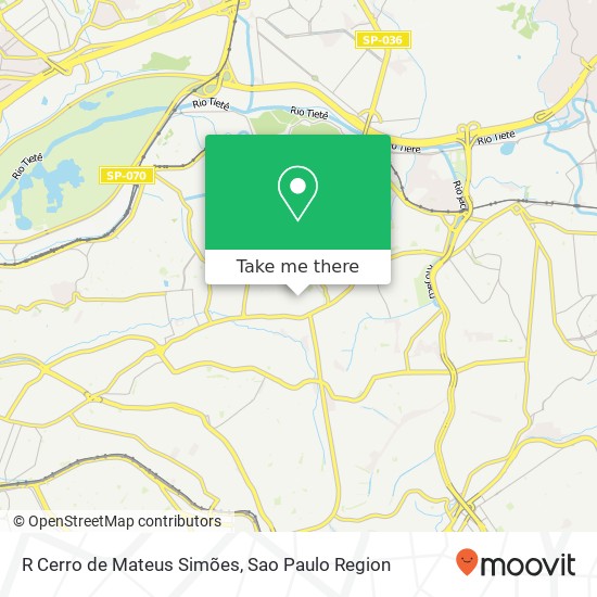 R Cerro de Mateus Simões map