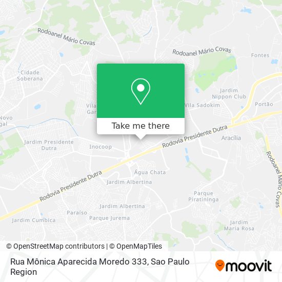 Mapa Rua Mônica Aparecida Moredo 333