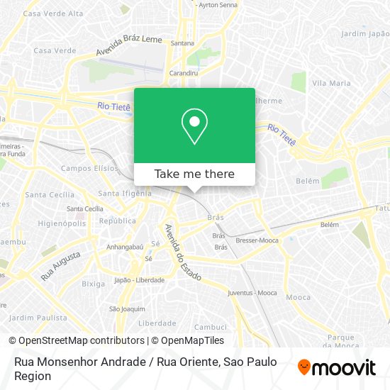 Rua Monsenhor Andrade / Rua Oriente map