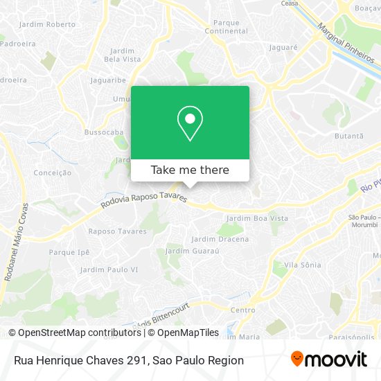 Mapa Rua Henrique Chaves 291