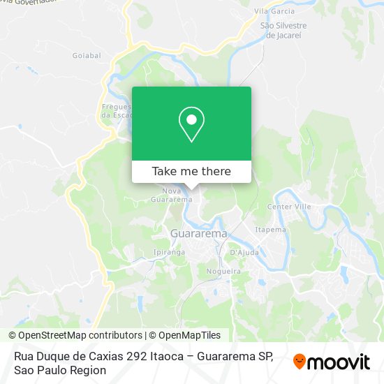 Mapa Rua Duque de Caxias  292   Itaoca – Guararema   SP