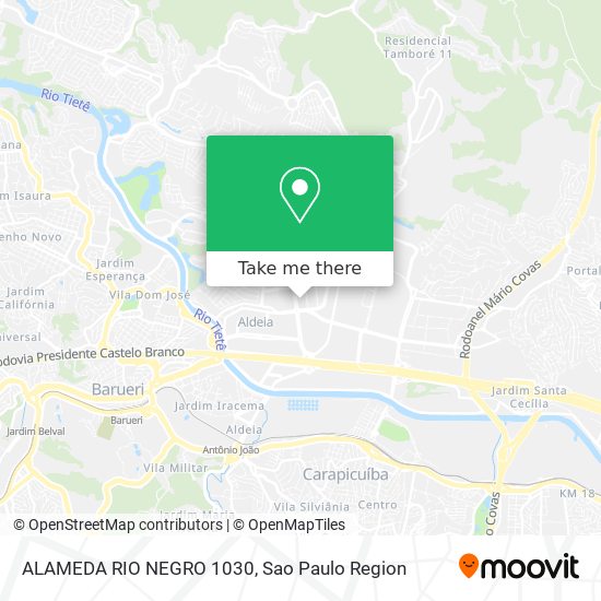 ALAMEDA RIO NEGRO 1030 map