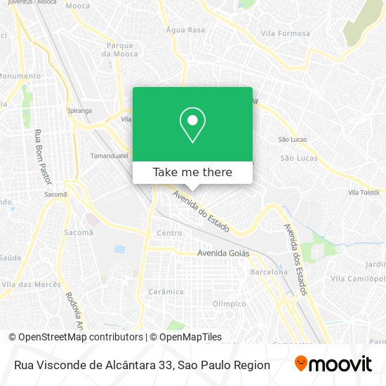 Mapa Rua Visconde de Alcântara 33