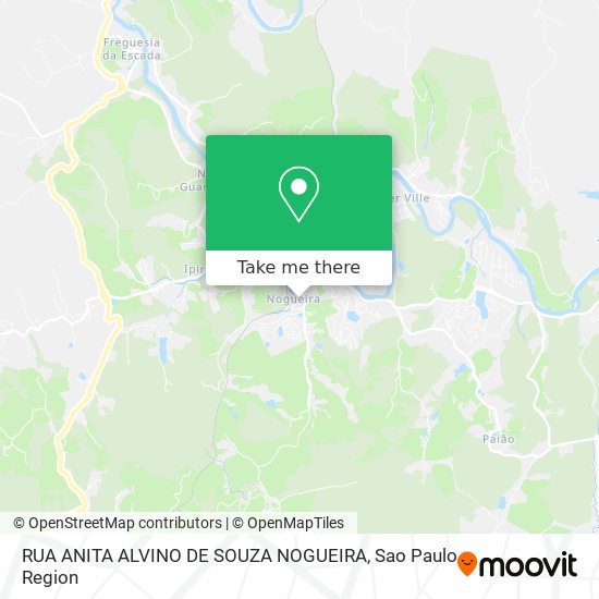 RUA ANITA ALVINO DE SOUZA  NOGUEIRA map