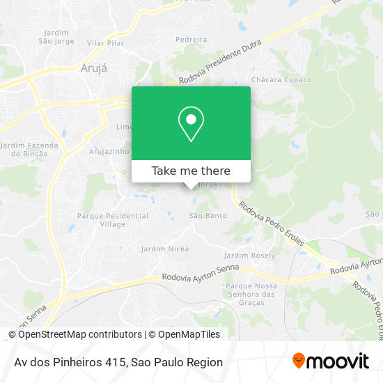 Mapa Av  dos Pinheiros 415