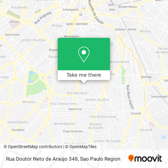 Mapa Rua Doutor Neto de Araújo 348
