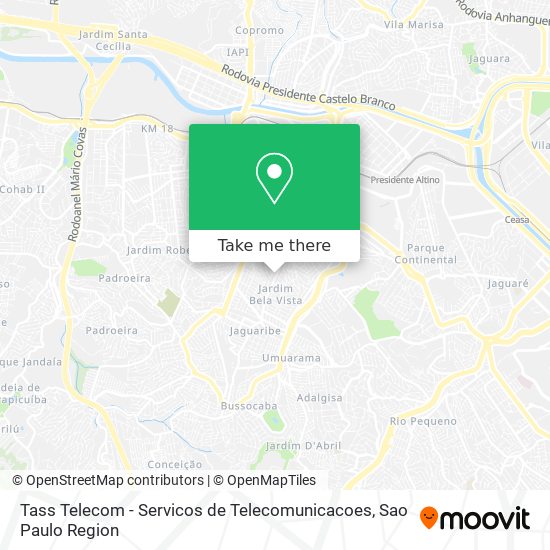 Tass Telecom - Servicos de Telecomunicacoes map