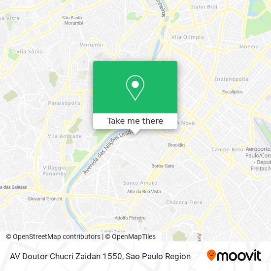 AV Doutor Chucri Zaidan 1550 map