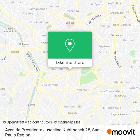 Mapa Avenida Presidente Juscelino Kubitschek 28