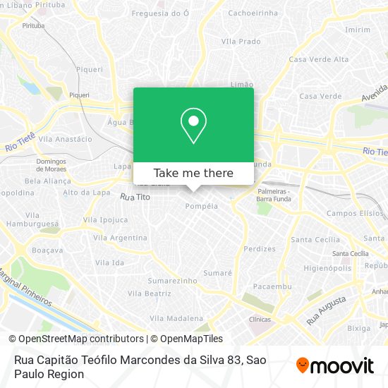 Rua Capitão Teófilo Marcondes da Silva 83 map