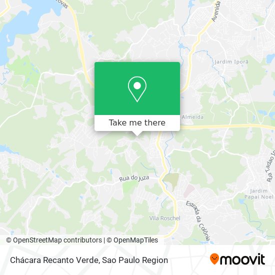 Chácara Recanto Verde map