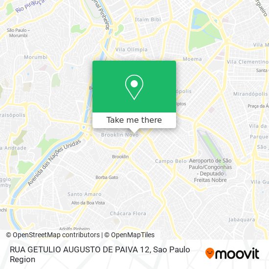 RUA GETULIO AUGUSTO DE PAIVA 12 map
