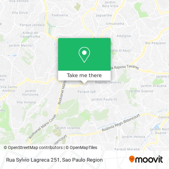 Rua Sylvio Lagreca  251 map