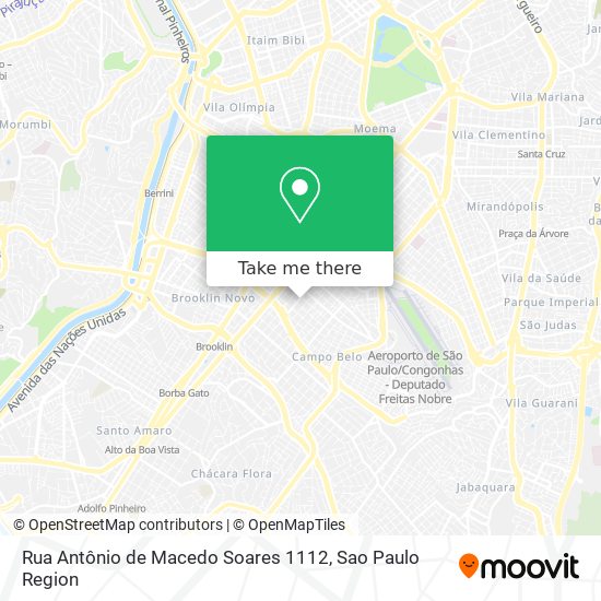 Mapa Rua Antônio de Macedo Soares 1112