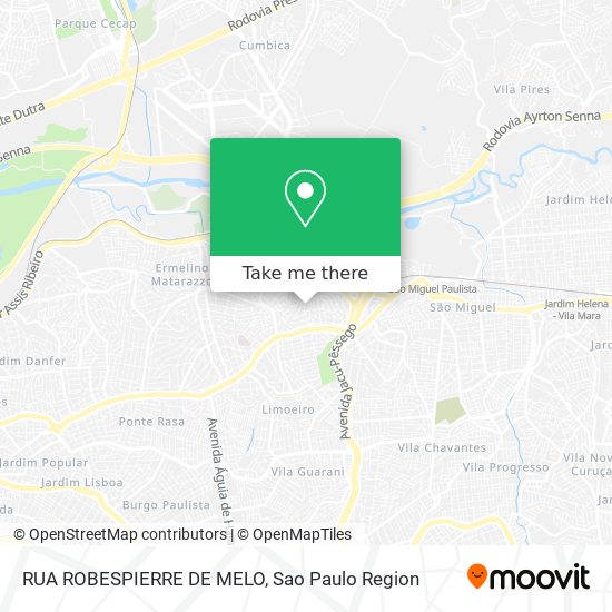 RUA ROBESPIERRE DE MELO map