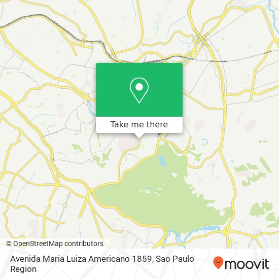 Mapa Avenida Maria Luiza Americano 1859