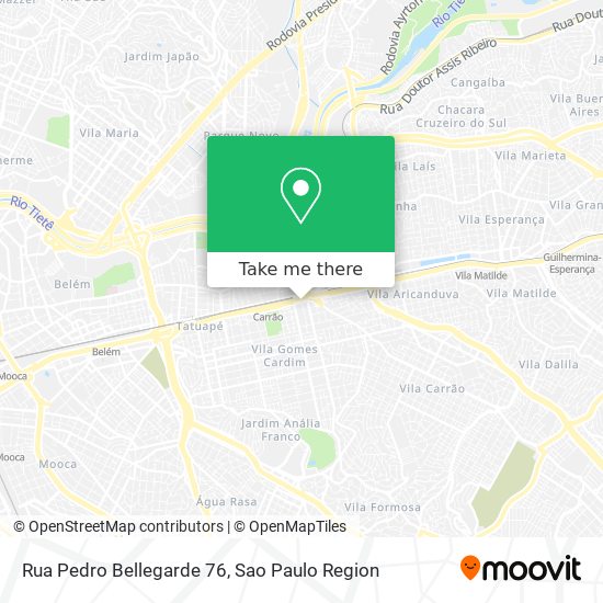 Mapa Rua Pedro Bellegarde 76