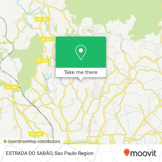 Mapa ESTRADA DO SABÃO