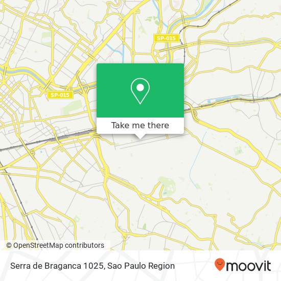 Mapa Serra de Braganca 1025