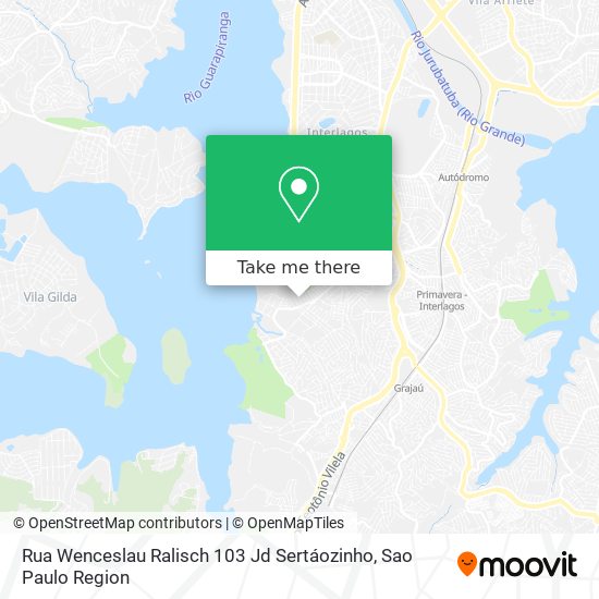 Mapa Rua Wenceslau Ralisch   103   Jd  Sertáozinho