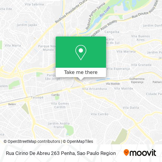 Rua Cirino De Abreu  263  Penha map