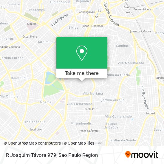 R Joaquim Távora 979 map