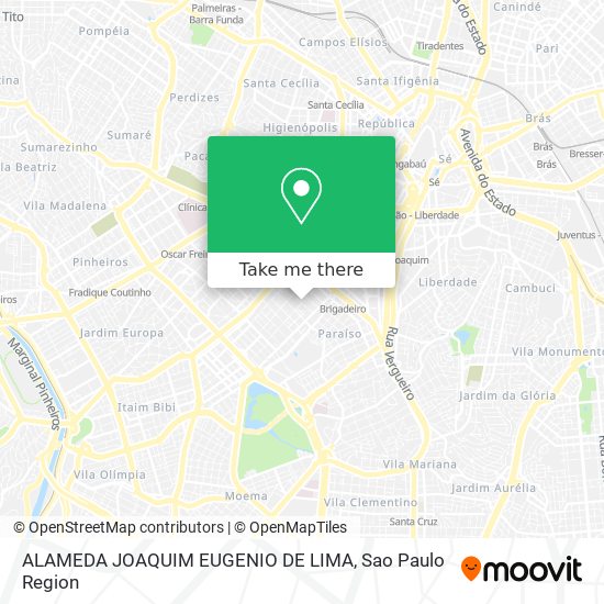 ALAMEDA JOAQUIM EUGENIO DE LIMA map