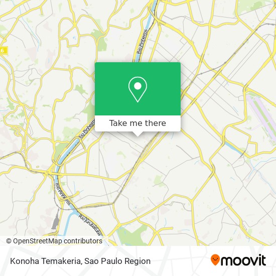 Konoha Temakeria map