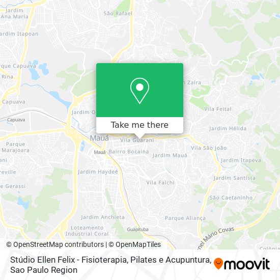 Mapa Stúdio Ellen Felix - Fisioterapia, Pilates e Acupuntura