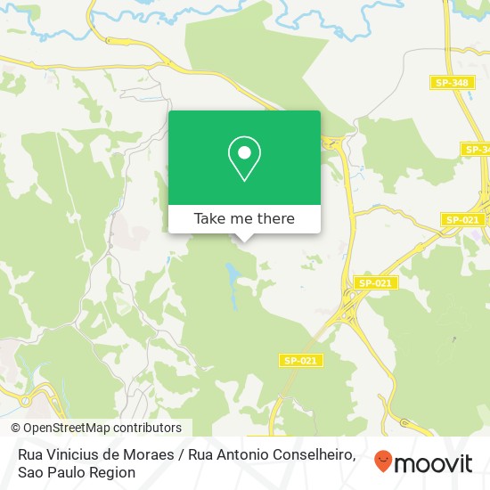 Rua Vinicius de Moraes / Rua Antonio Conselheiro map