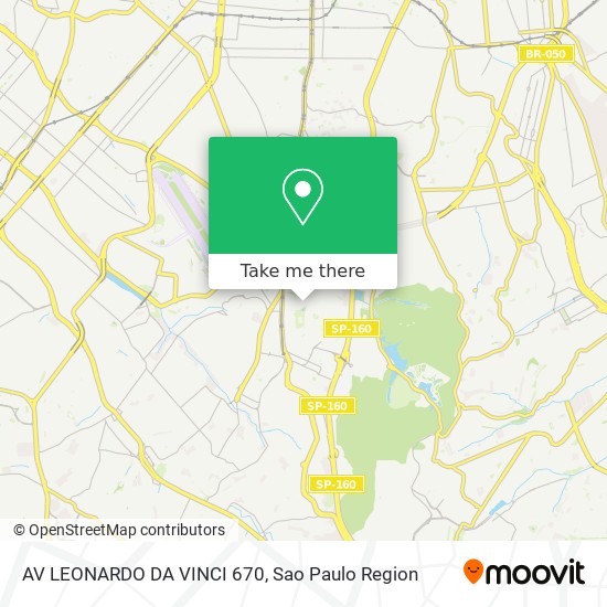 Mapa AV LEONARDO DA VINCI 670