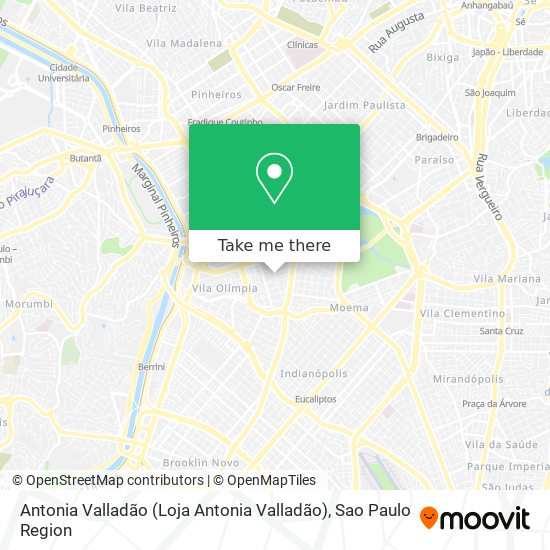 Mapa Antonia Valladão (Loja Antonia Valladão)