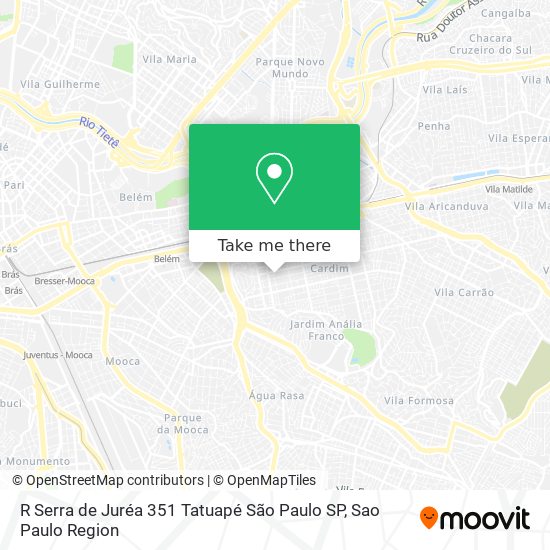 R  Serra de Juréa  351   Tatuapé  São Paulo   SP map