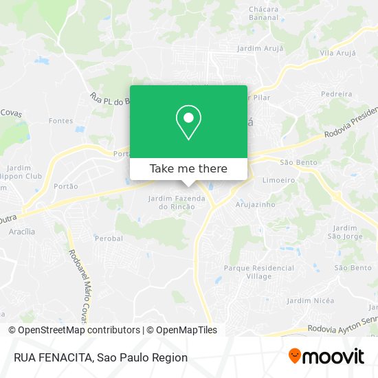 Mapa RUA FENACITA