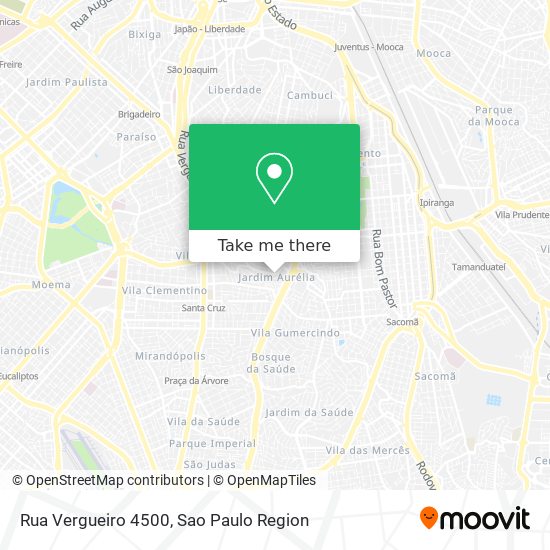 Rua Vergueiro 4500 map