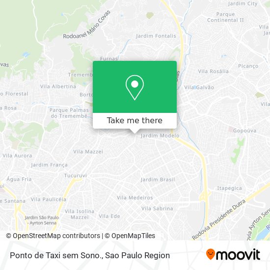Ponto de Taxi sem Sono. map