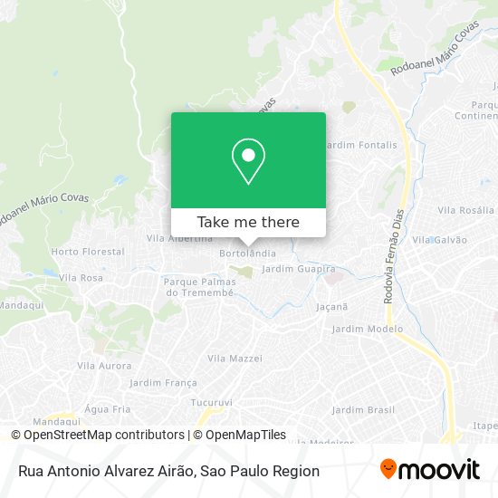 Rua Antonio Alvarez Airão map
