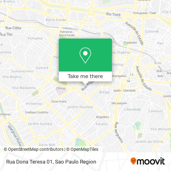 Mapa Rua Dona Teresa 01