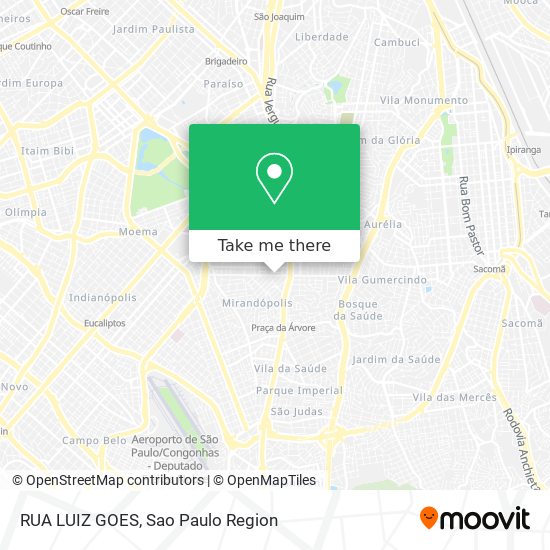RUA LUIZ GOES map
