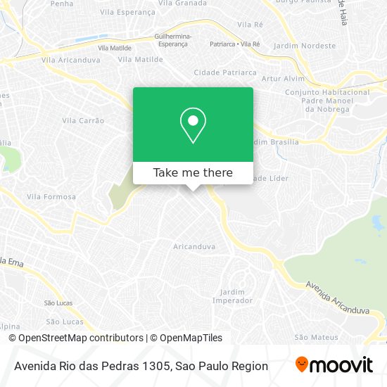 Avenida Rio das Pedras 1305 map