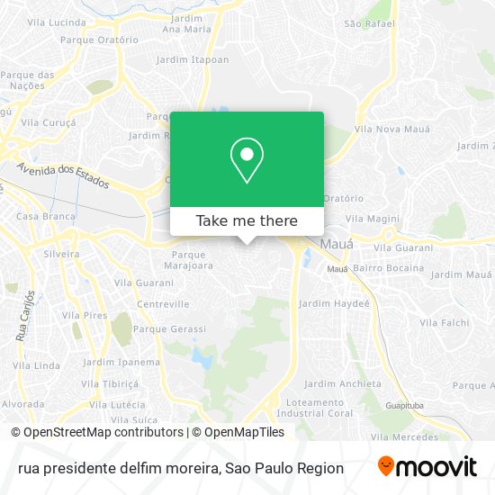 rua presidente delfim moreira map
