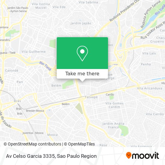 Mapa Av  Celso Garcia  3335